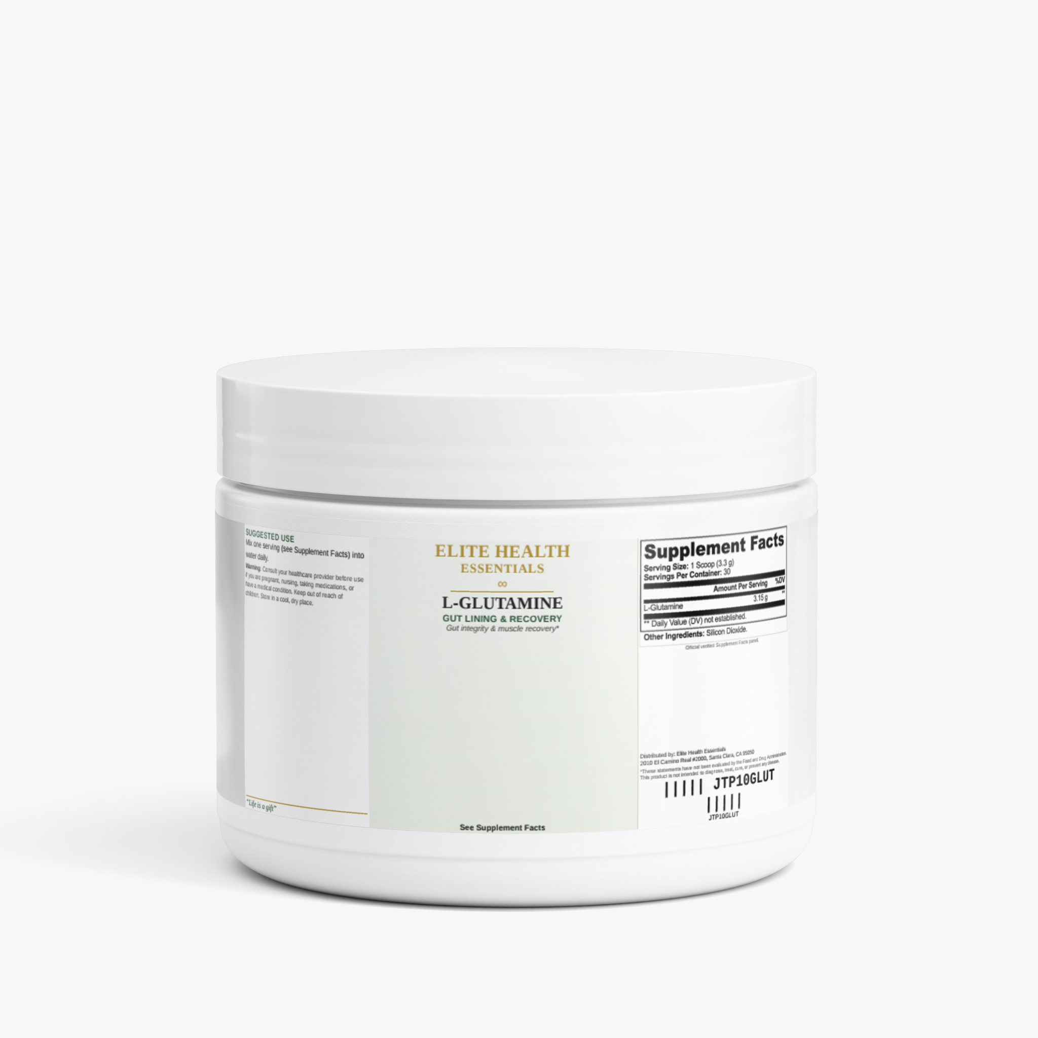 L-Glutamine bottle